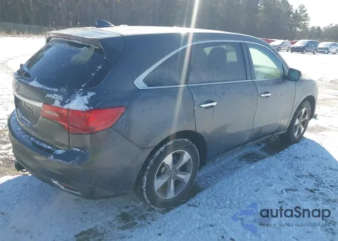 2014 Acura Mdx из США, поврежденный, VIN 5FRYD3H23EB002685